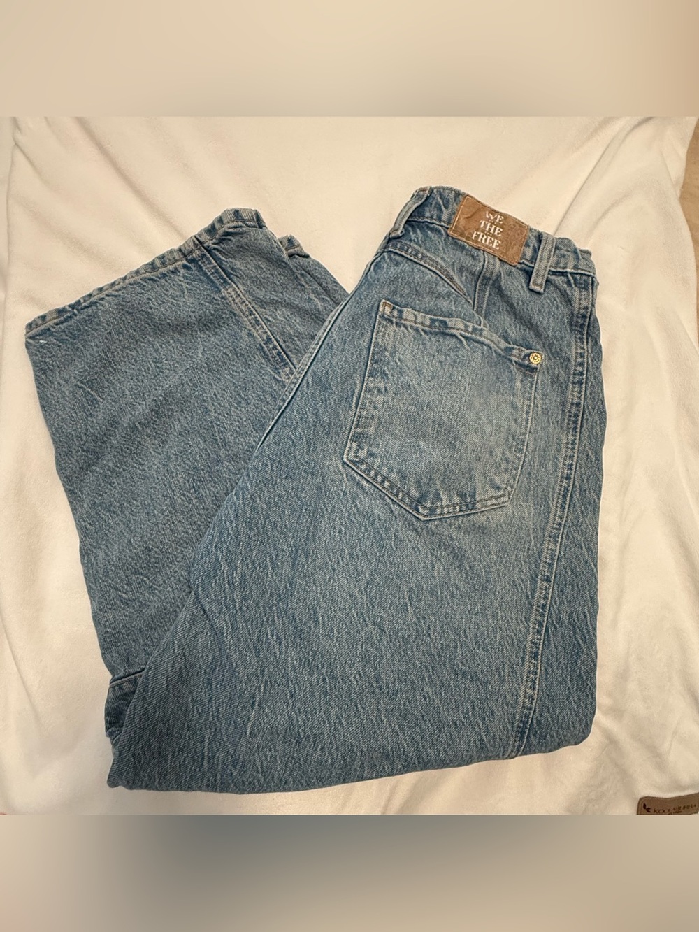 We The Free Good Luck Mid Rise Barrel Jeans size 27 - Picture 4 of 6
